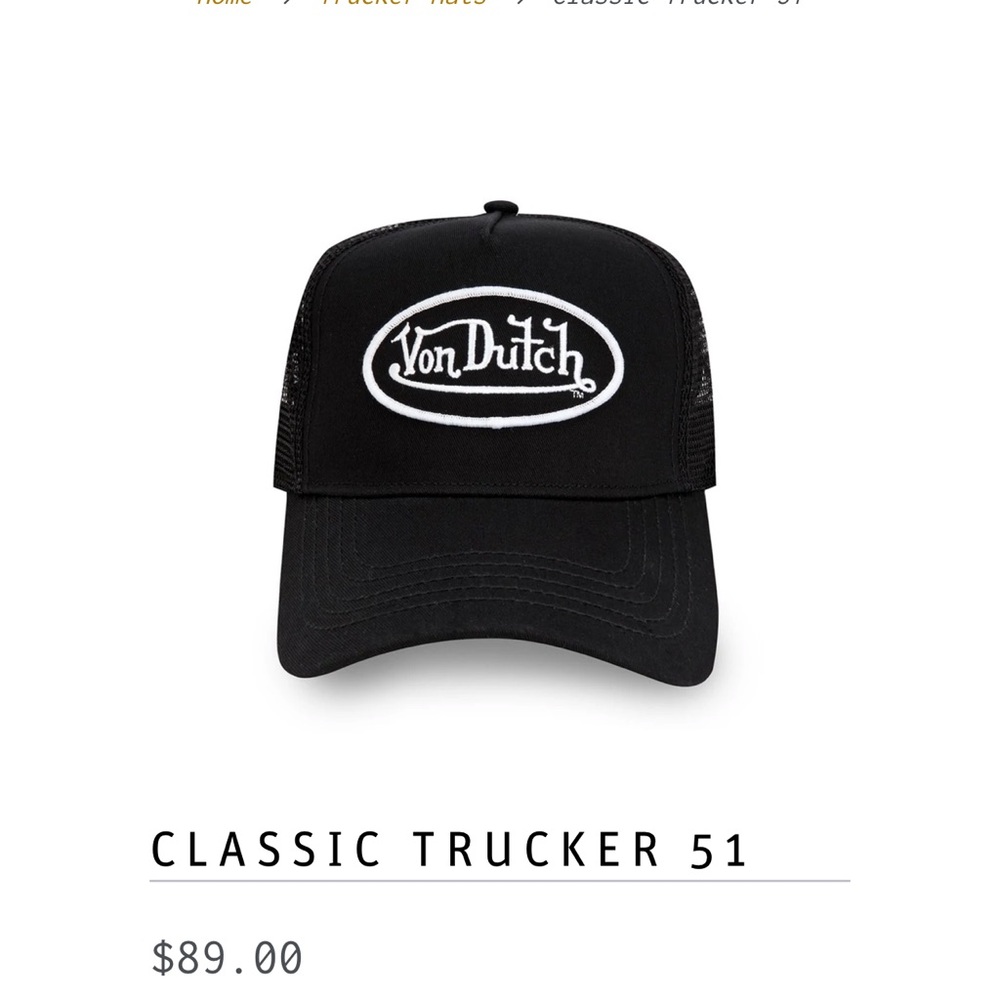 LIKE NEW VON DUTCH TRUCKER